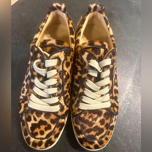 LOUBOUTIN pony hair sneakers
